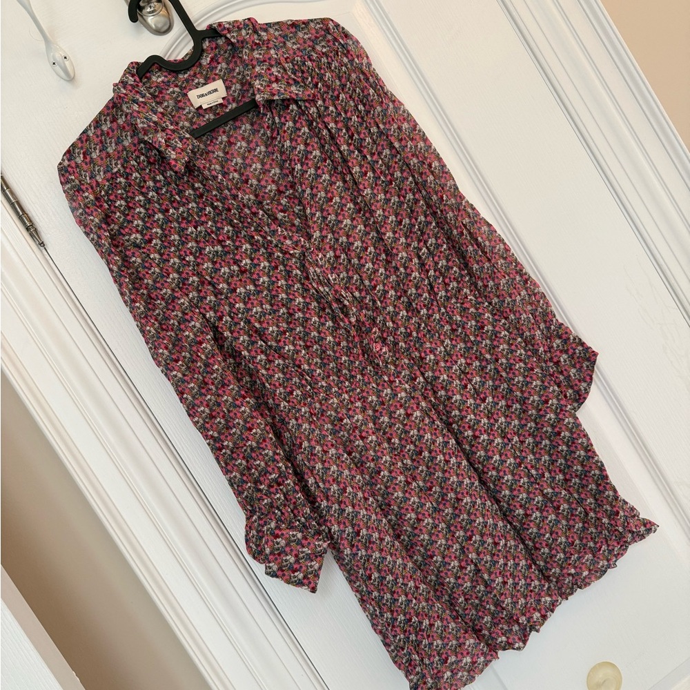 Zadig & Voltaire Floral Skull Print Top